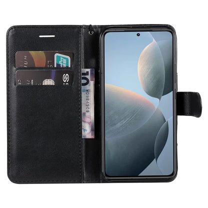 KT Leather Series-2 for Xiaomi 14T Case Solid Color Leather Phone Cover Wallet Stand
