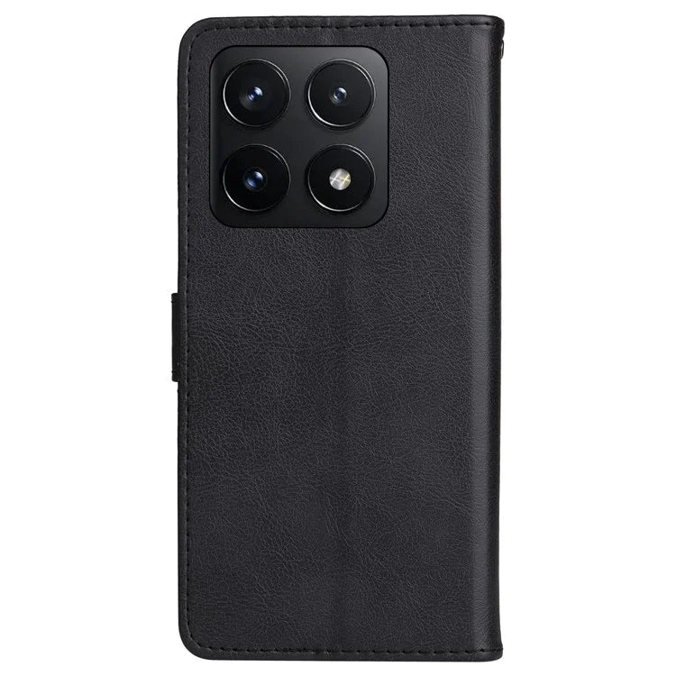 KT Leather Series-2 for Xiaomi 14T Case Solid Color Leather Phone Cover Wallet Stand