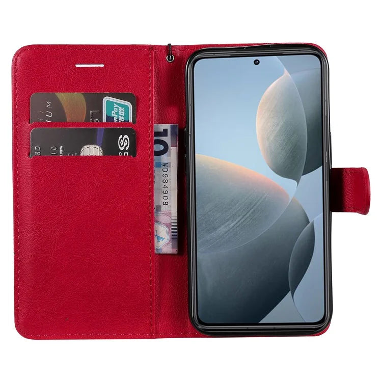 KT Leather Series-2 for Xiaomi 14T Case Solid Color Leather Phone Cover Wallet Stand