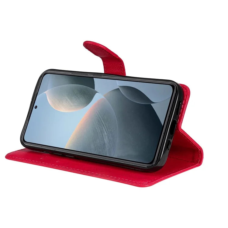 KT Leather Series-2 for Xiaomi 14T Case Solid Color Leather Phone Cover Wallet Stand