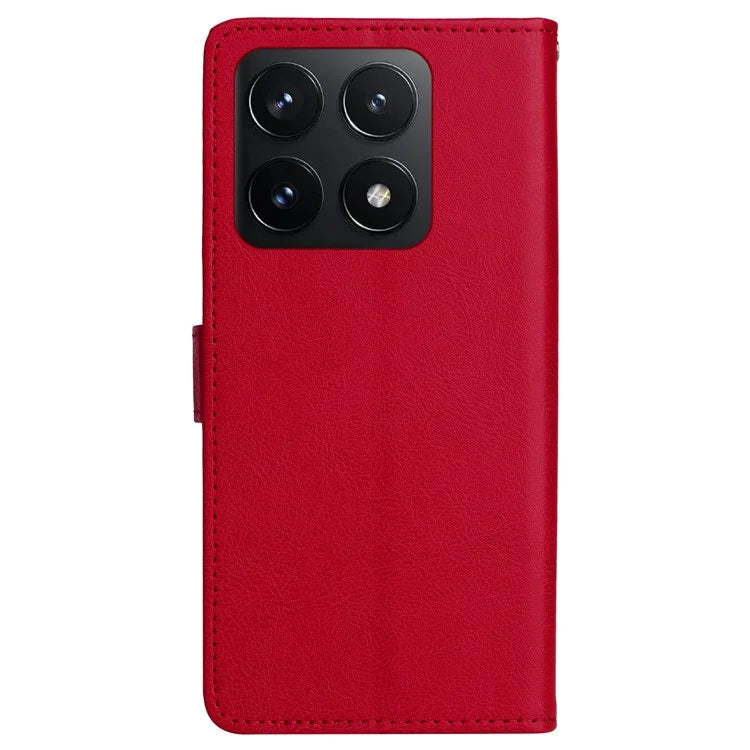 KT Leather Series-2 for Xiaomi 14T Case Solid Color Leather Phone Cover Wallet Stand