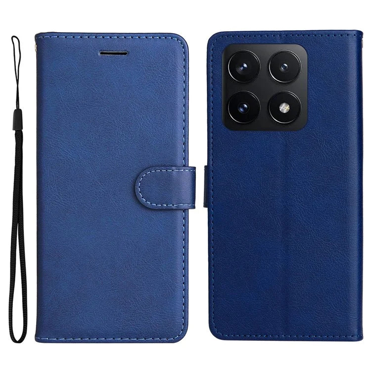 KT Leather Series-2 for Xiaomi 14T Case Solid Color Leather Phone Cover Wallet Stand