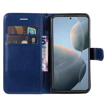 KT Leather Series-2 for Xiaomi 14T Case Solid Color Leather Phone Cover Wallet Stand