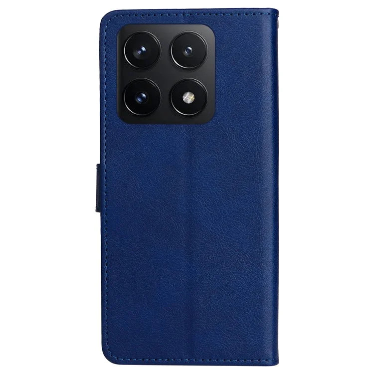 KT Leather Series-2 for Xiaomi 14T Case Solid Color Leather Phone Cover Wallet Stand