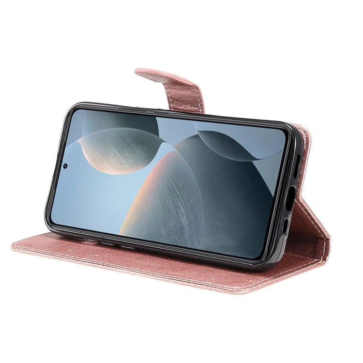 KT Leather Series-2 for Xiaomi 14T Case Solid Color Leather Phone Cover Wallet Stand