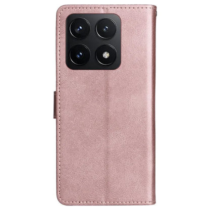 KT Leather Series-2 for Xiaomi 14T Case Solid Color Leather Phone Cover Wallet Stand