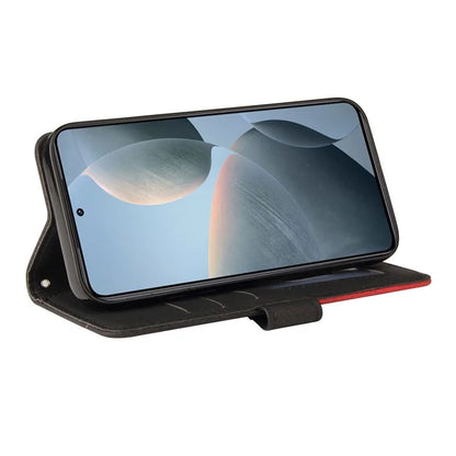 KT Leather Series-1 For Xiaomi 14T Leather Case Color Splicing Phone Cover Wallet Stand