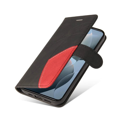 KT Leather Series-1 For Xiaomi 14T Leather Case Color Splicing Phone Cover Wallet Stand