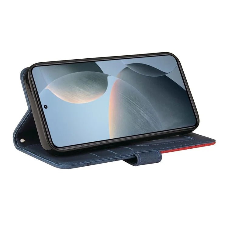 KT Leather Series-1 For Xiaomi 14T Leather Case Color Splicing Phone Cover Wallet Stand