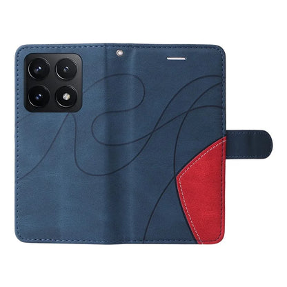 KT Leather Series-1 For Xiaomi 14T Leather Case Color Splicing Phone Cover Wallet Stand