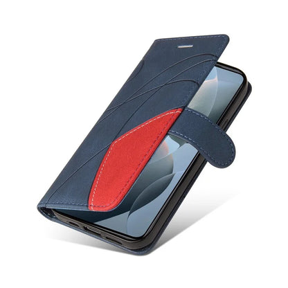 KT Leather Series-1 For Xiaomi 14T Leather Case Color Splicing Phone Cover Wallet Stand