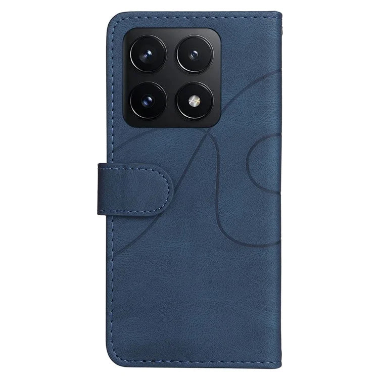 KT Leather Series-1 For Xiaomi 14T Leather Case Color Splicing Phone Cover Wallet Stand