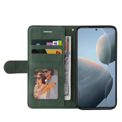 KT Leather Series-1 For Xiaomi 14T Leather Case Color Splicing Phone Cover Wallet Stand