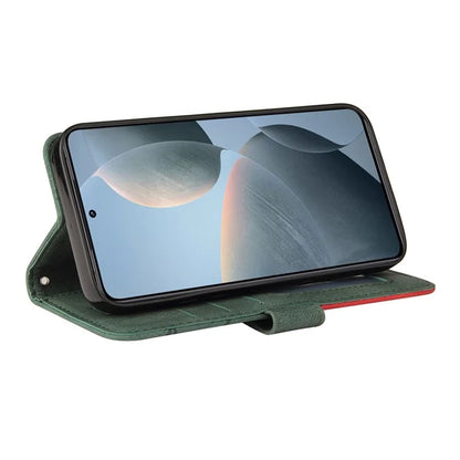 KT Leather Series-1 For Xiaomi 14T Leather Case Color Splicing Phone Cover Wallet Stand