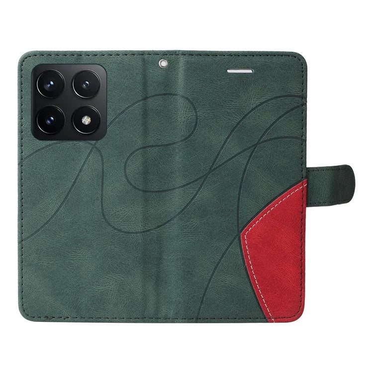 KT Leather Series-1 For Xiaomi 14T Leather Case Color Splicing Phone Cover Wallet Stand