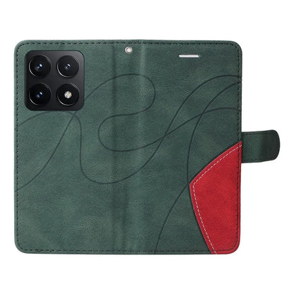 KT Leather Series-1 For Xiaomi 14T Leather Case Color Splicing Phone Cover Wallet Stand