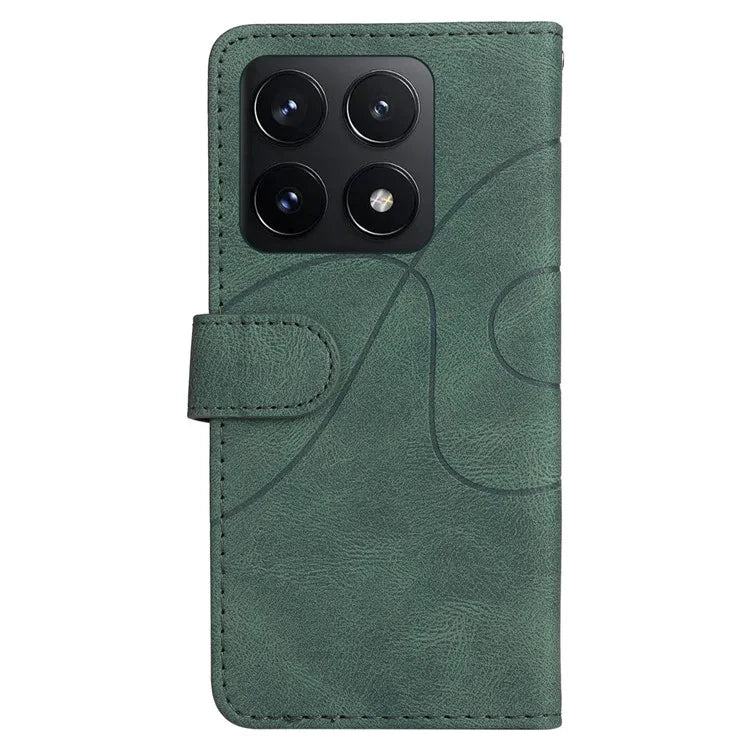 KT Leather Series-1 For Xiaomi 14T Leather Case Color Splicing Phone Cover Wallet Stand