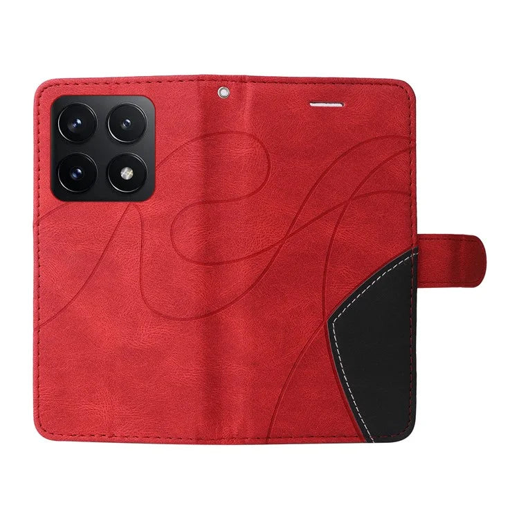 KT Leather Series-1 For Xiaomi 14T Leather Case Color Splicing Phone Cover Wallet Stand