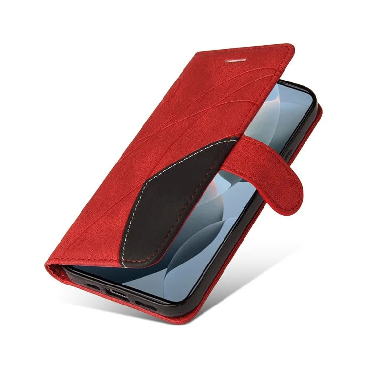 KT Leather Series-1 For Xiaomi 14T Leather Case Color Splicing Phone Cover Wallet Stand