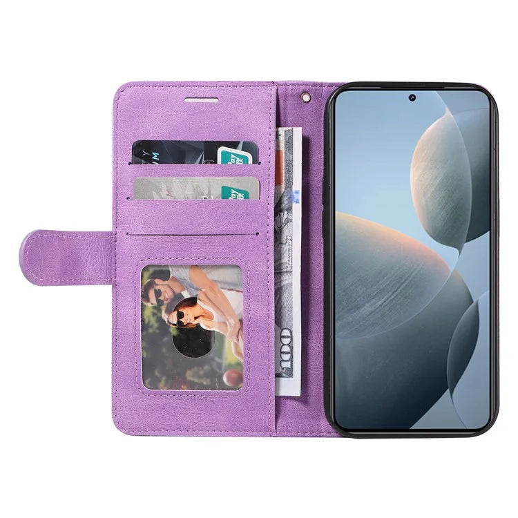 KT Leather Series-1 For Xiaomi 14T Leather Case Color Splicing Phone Cover Wallet Stand
