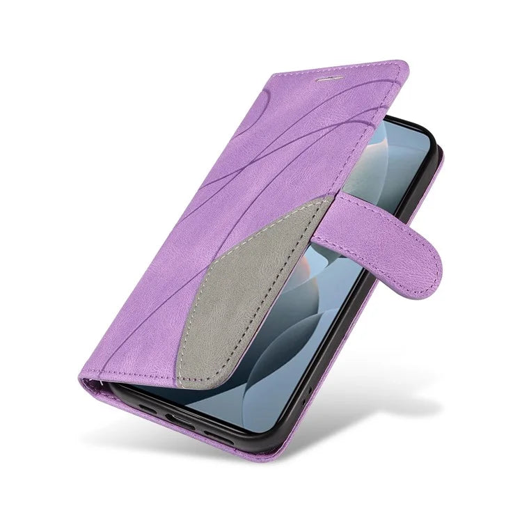 KT Leather Series-1 For Xiaomi 14T Leather Case Color Splicing Phone Cover Wallet Stand