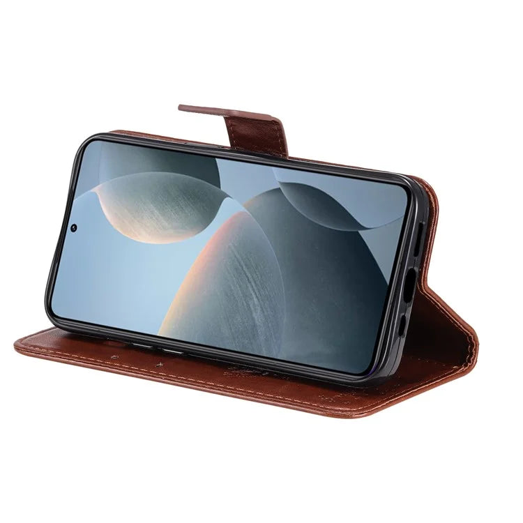KT Imprinting Flower Series-3 For Xiaomi 14T Case Cat Tree Pattern Flip Leather Phone Cover