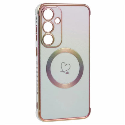 For Samsung Galaxy S24 FE Magnetic Case TPU Gradient Electroplated Phone Cover