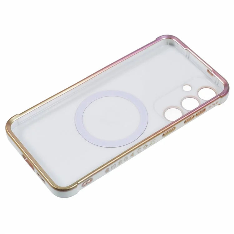 For Samsung Galaxy S24 FE Magnetic Case TPU Gradient Electroplated Phone Cover