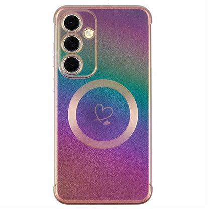 For Samsung Galaxy S24 FE Magnetic Case TPU Gradient Electroplated Phone Cover