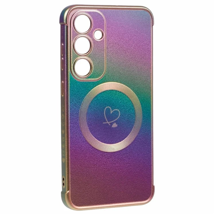 For Samsung Galaxy S24 FE Magnetic Case TPU Gradient Electroplated Phone Cover