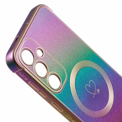 For Samsung Galaxy S24 FE Magnetic Case TPU Gradient Electroplated Phone Cover