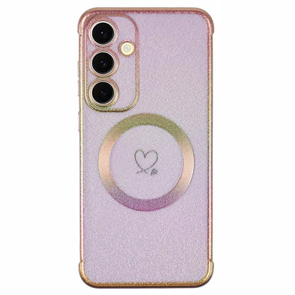 For Samsung Galaxy S24 FE Magnetic Case TPU Gradient Electroplated Phone Cover