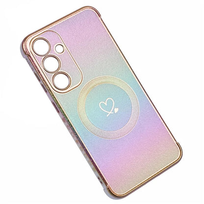 For Samsung Galaxy S24 FE Magnetic Case TPU Gradient Electroplated Phone Cover