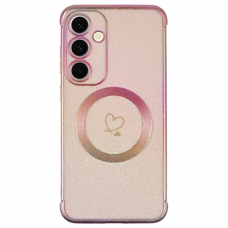 For Samsung Galaxy S24 FE Magnetic Case TPU Gradient Electroplated Phone Cover