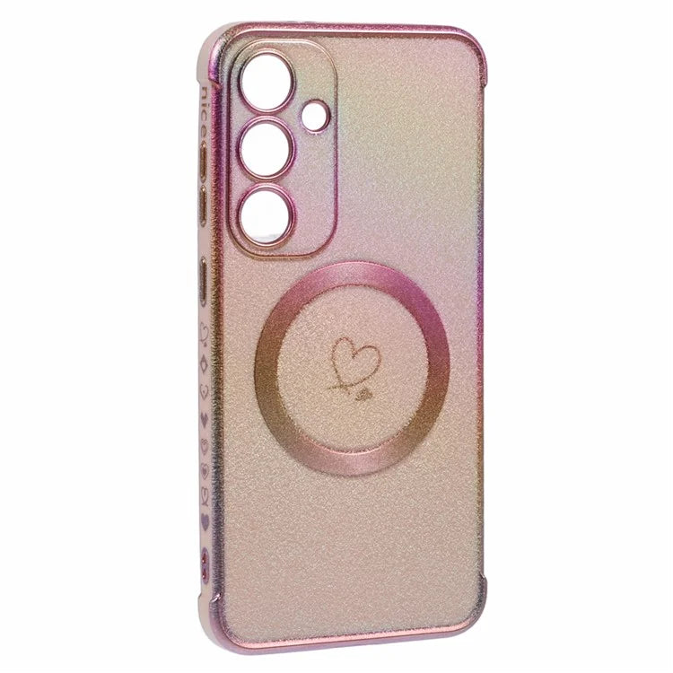 For Samsung Galaxy S24 FE Magnetic Case TPU Gradient Electroplated Phone Cover
