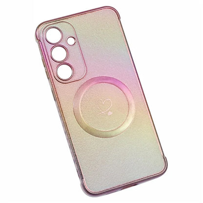 For Samsung Galaxy S24 FE Magnetic Case TPU Gradient Electroplated Phone Cover