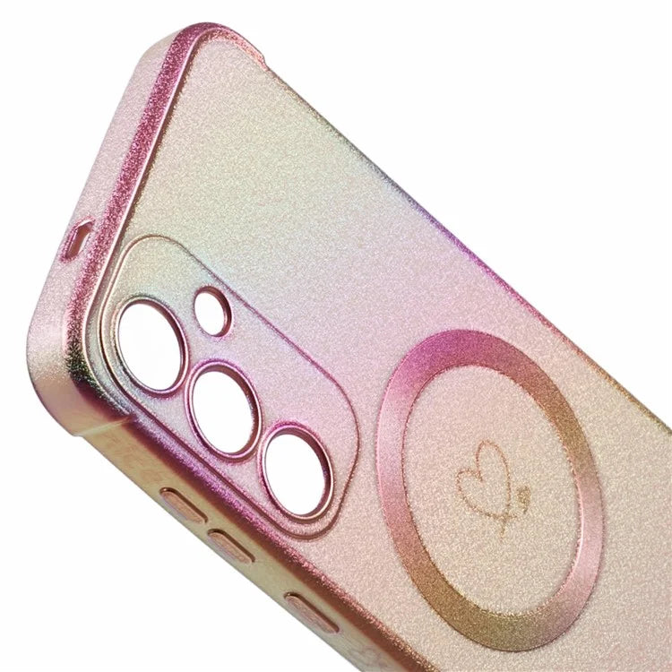 For Samsung Galaxy S24 FE Magnetic Case TPU Gradient Electroplated Phone Cover