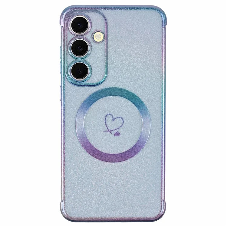 For Samsung Galaxy S24 FE Magnetic Case TPU Gradient Electroplated Phone Cover