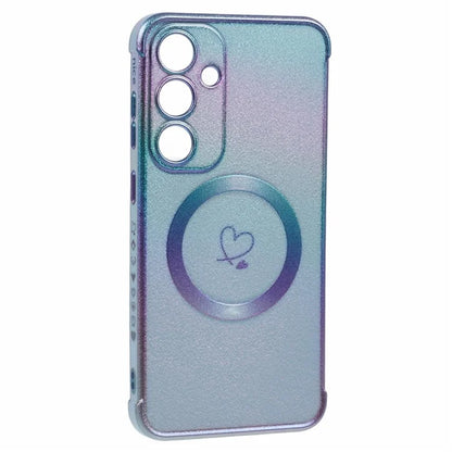 For Samsung Galaxy S24 FE Magnetic Case TPU Gradient Electroplated Phone Cover
