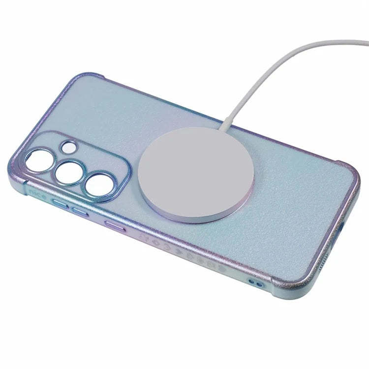 For Samsung Galaxy S24 FE Magnetic Case TPU Gradient Electroplated Phone Cover