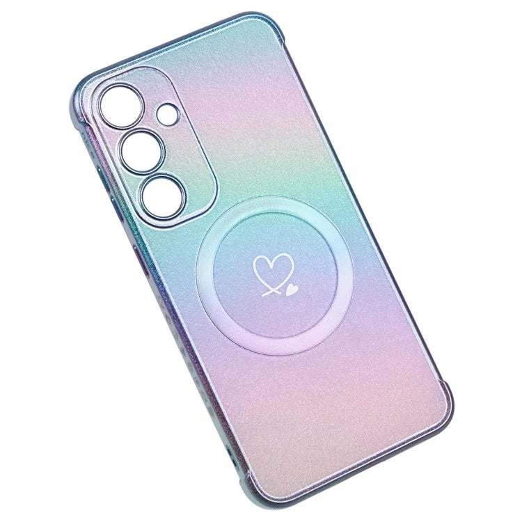 For Samsung Galaxy S24 FE Magnetic Case TPU Gradient Electroplated Phone Cover