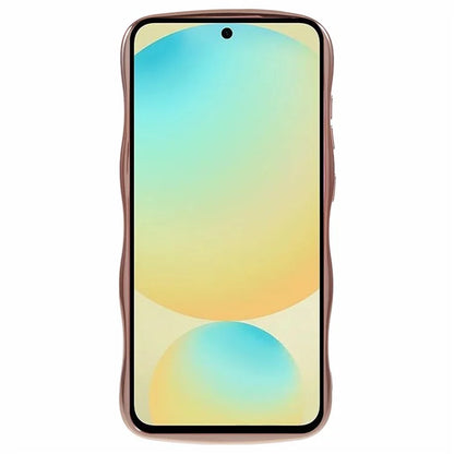 For Samsung Galaxy S24 FE Case Love Hearts TPU Phone Cover Curly Wave Frame Large Window