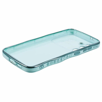 For Samsung Galaxy S24 FE Case Love Hearts TPU Phone Cover Curly Wave Frame Large Window