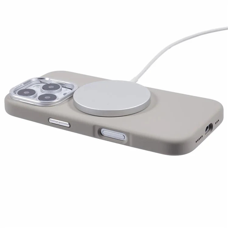X-LEVEL For iPhone 16 Pro Max Case Compatible with MagSafe Lens Kickstand Liquid Silicone Soft Phone Cover