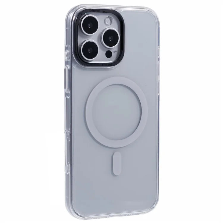 X-LEVEL For iPhone 16 Pro Case Compatible with MagSafe PC+TPU Clear Phone Cover