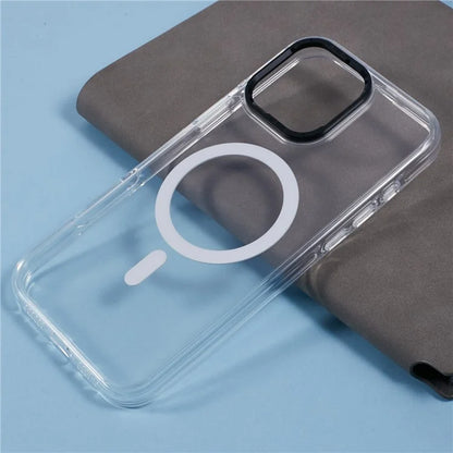 X-LEVEL For iPhone 16 Pro Case Compatible with MagSafe PC+TPU Clear Phone Cover