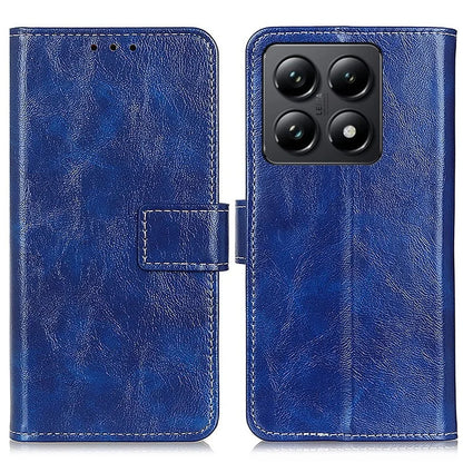 For Xiaomi 14T Pro Case Crazy Horse Texture Leather Phone Wallet Cover