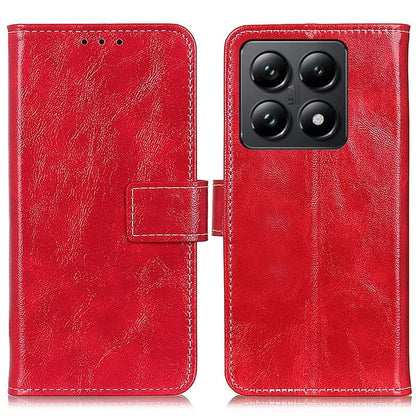 For Xiaomi 14T Pro Case Crazy Horse Texture Leather Phone Wallet Cover