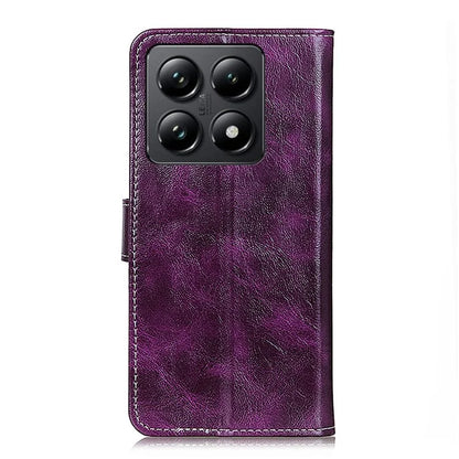 For Xiaomi 14T Pro Case Crazy Horse Texture Leather Phone Wallet Cover
