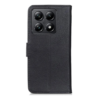 KHAZNEH For Xiaomi 14T Pro Wallet Case Cowhide Texture Leather Flip Phone Cover